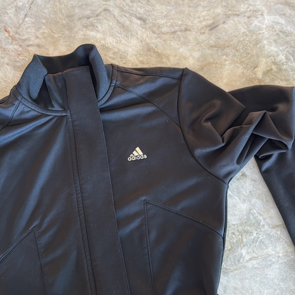 Adidas climalite black zip up belted jacket XS - Picture 7 of 11